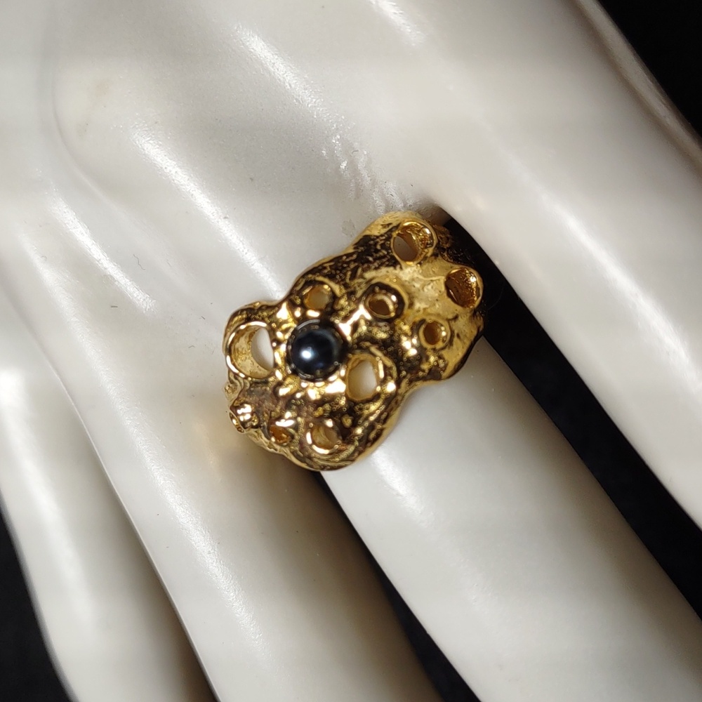 Brass Forager Coral Ring